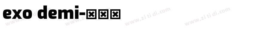 exo demi字体转换